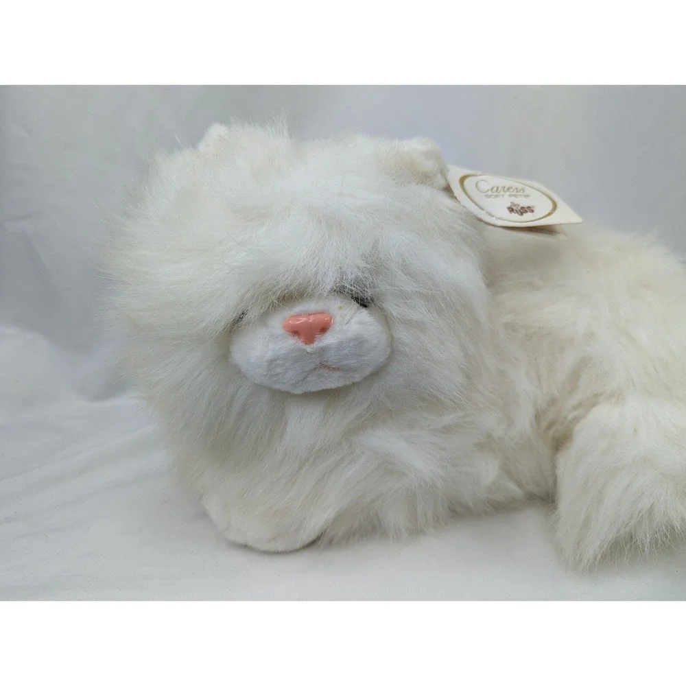 Russ Nikki White Cat Plush 12 Inch Caress Pets Stuffed Animal Toy‎